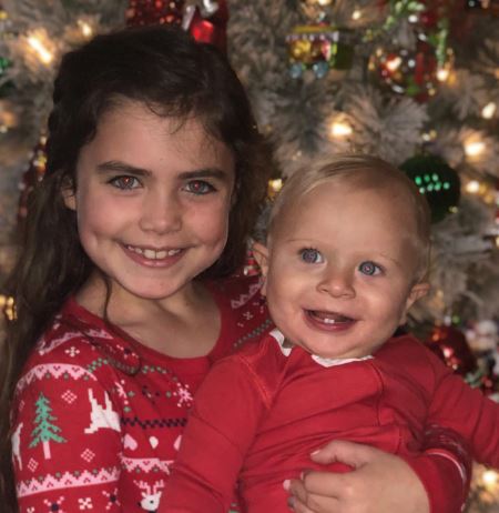 Lexie Wiggly daughter Bella with her half-brother Jagger Briggs